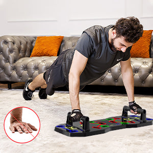 Foldable 10-in-1 Push-Up Board System