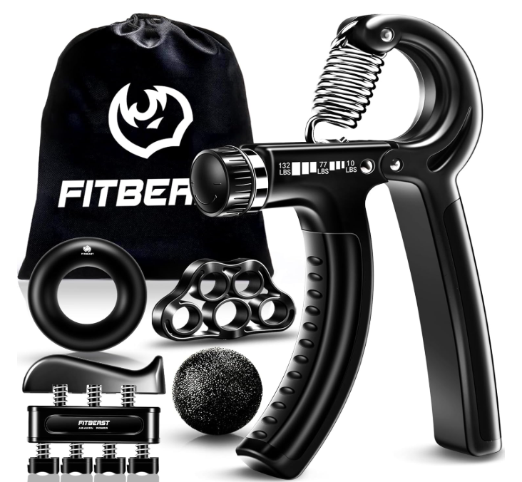 Adjustable Grip Strengthener Kit – 5-in-1 Set