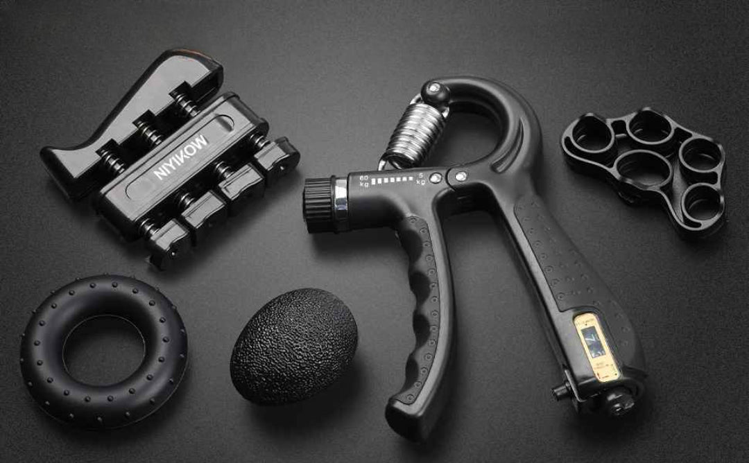 Adjustable Grip Strengthener Kit – 5-in-1 Set