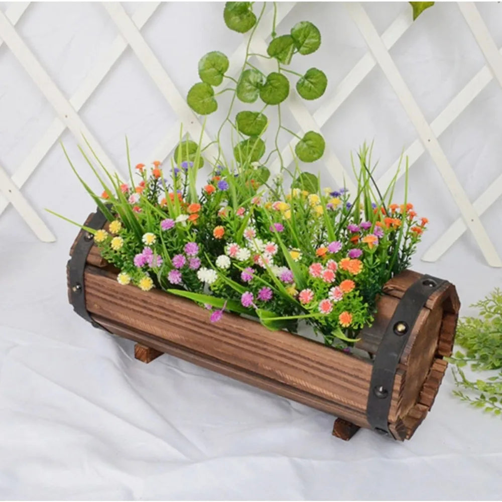 RustiBloom Wooden Planter Box
