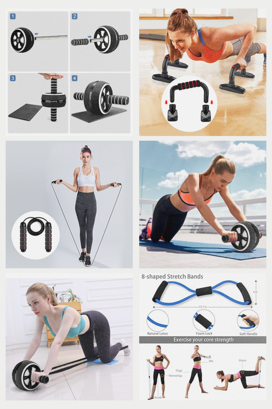 10-in-1 Ab Roller Exercise Kit